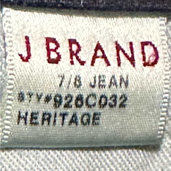 065 J BRAND | USA Dark Blue Heritage Mid Rise Skinny Flare Martini Jeans (Sz 25) - Picture 9 of 15